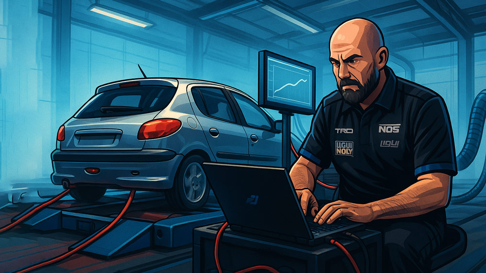 ریمپ خودروی 206 در مشهد ریمپ روی داینو